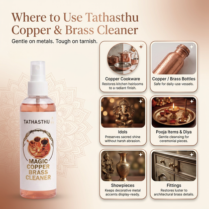 Tathasthu Magic Copper & Brass Cleaner | 180 ml