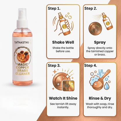 Tathasthu Magic Copper & Brass Cleaner | 180 ml