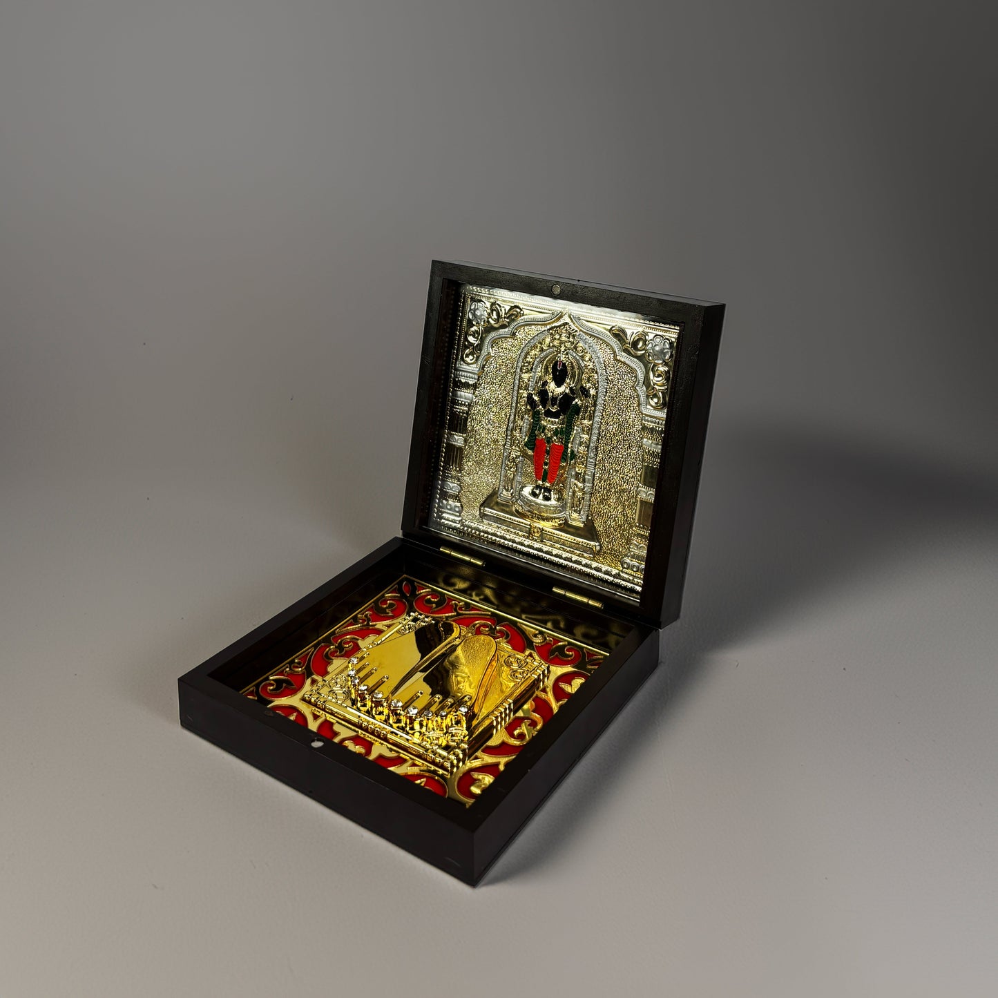 Ayodhya Shree Ram Lalla 24K Gold Plated Pocket Temple