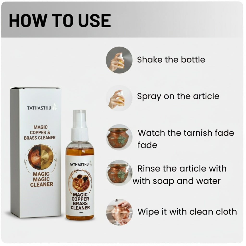 Tathasthu Magic Copper & Brass cleaner | 100ml